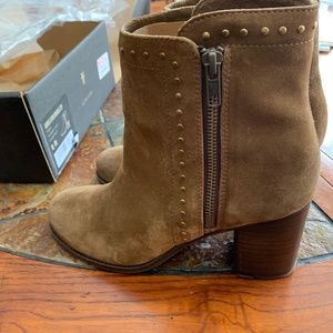 Frye Addie Stud Double Zip 8 NIB Chestnut